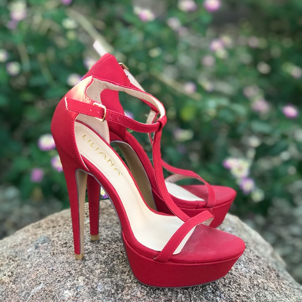 T-Strap high heels